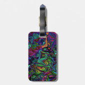 Brain Melt Bagagelabel (Achterkant verticaal)