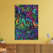 Brain Melt Canvas Afdruk (Insitu (Woonkamer))