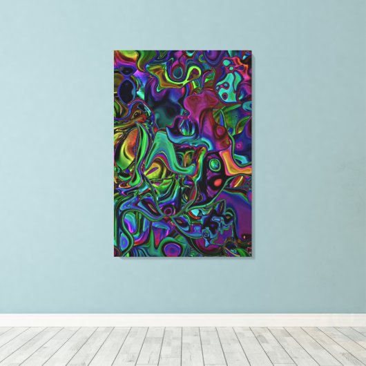 Brain Melt Canvas Afdruk (Insitu (Houten vloer))