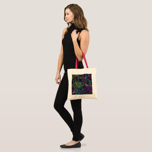 Brain Melt Canvas tas (Voorkant (model))