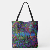 Brain Melt Canvas tas (Achterkant)