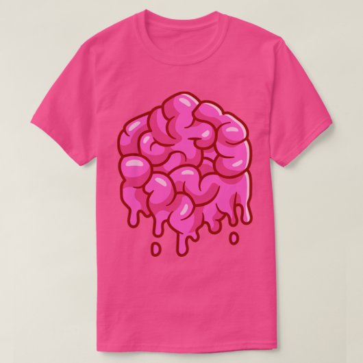 Brain Melt Cartoon T-shirt (Design voorkant)