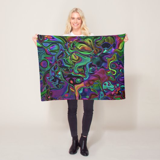Brain Melt Fleece Blanket (In situ)