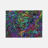 Brain Melt Fleece Blanket Deken (Voorkant (Horizontaal))