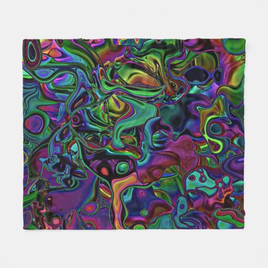 Brain Melt Fleece Deken (Voorkant (Horizontaal))