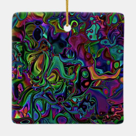 Brain Melt Keramisch Ornament (Achterkant)