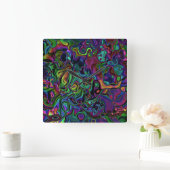 Brain Melt Large Clock Vierkante Klok (Huis)