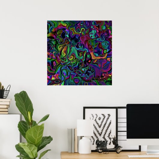 Brain Melt Poster (Thuiskantoor)