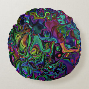 Brain Melt Rond Kussen