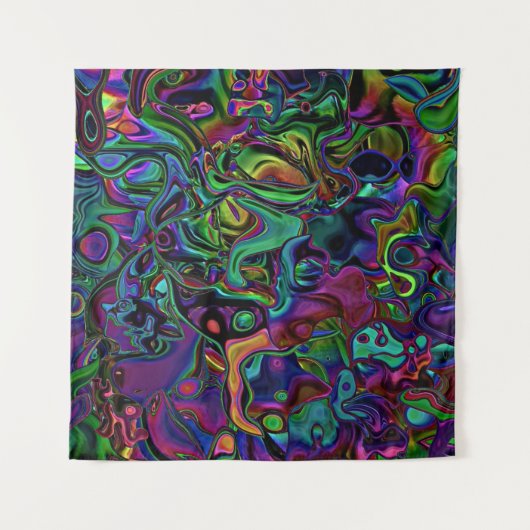 Brain Melt Tapestry Wandkleed (Voorkant (horizontaal))