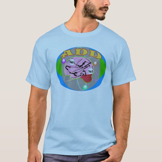 Brain met TOEVOEGD T-shirt (Voorkant)