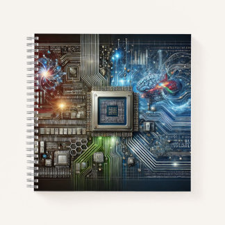 Brain, Microchip & Neural Network Design Notitieboek