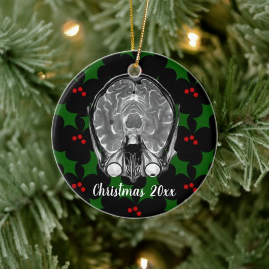 Brain MRI Kerstmis Keramisch Ornament (Boom)