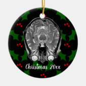 Brain MRI Kerstmis Keramisch Ornament (Voorkant)