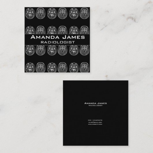 Brain mri scan afsprakenkaartje (Voorkant / Achterkant)