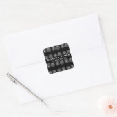 Brain mri scan vierkante sticker (Envelop)