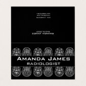 Brain mri scan visitekaartje (Buitenkant ongevouwen)