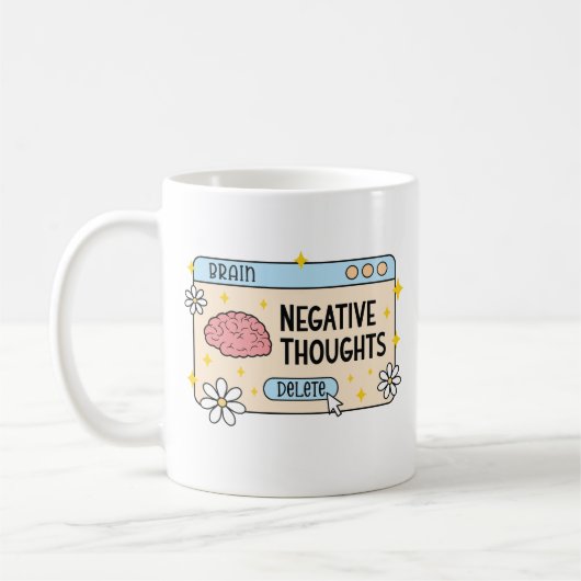 Brain negative thoughts delete koffiemok (Links)