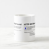 Brain niet gevonden koffiemok (Center)