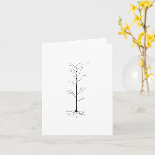 Brain Note-Kaart Kaart (Gele Bloem)