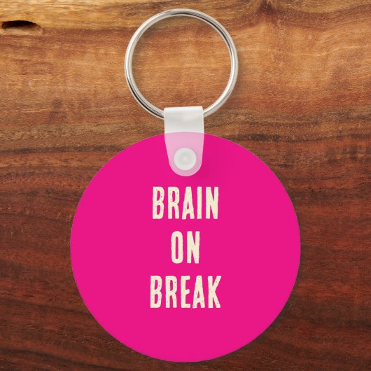 Brain on Break Sleutelhanger (Achterkant)