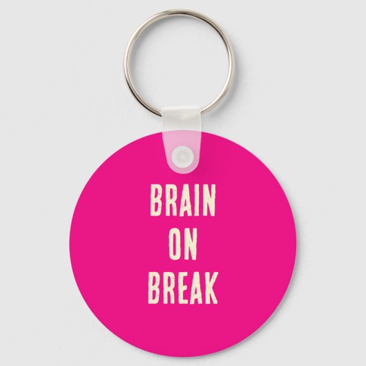 Brain on Break Sleutelhanger (Achterkant)