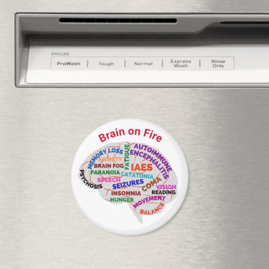 Brain on Fire Autoimmune Encephalitis Magnet (Insitu (Vaatwasser))