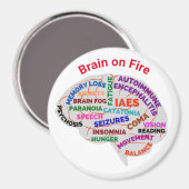 Brain on Fire Autoimmune Encephalitis Magnet (Voorkant / Achterkant)