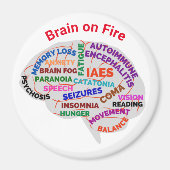Brain on Fire Autoimmune Encephalitis Magnet (Voorkant)