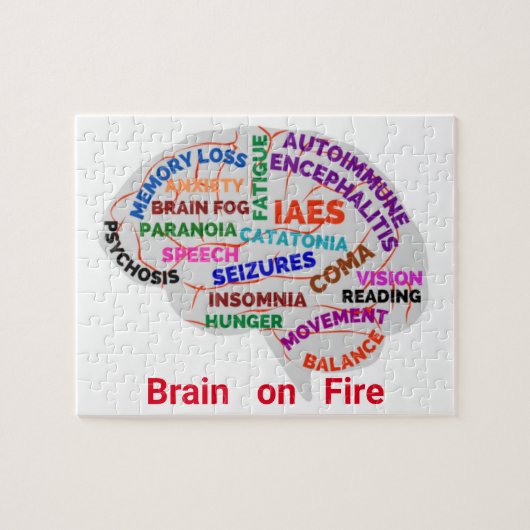 Brain on Fire Autoimmune Encephalitis Puzzle Legpuzzel (Horizontaal)