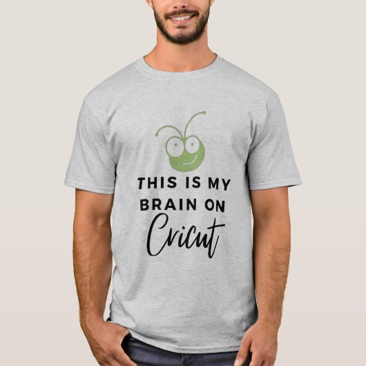 Brain op Cricut T-shirt (Voorkant)