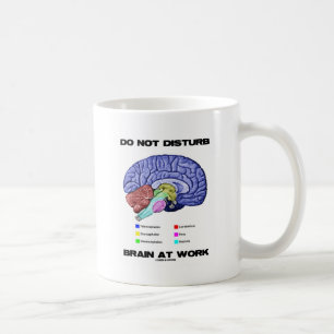 Brain op het werk niet storen (anatomische Humor) Koffiemok