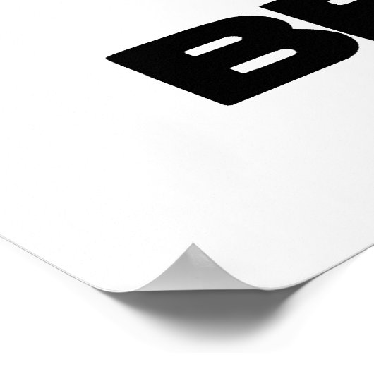 Brain op het werk niet storen (anatomische Humor) Poster (Hoek)