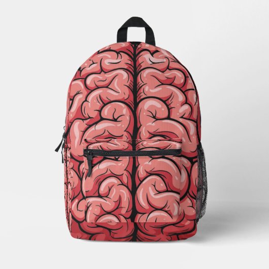 Brain Pattern Backpack Bedrukte Rugzak (Voorkant)