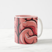 Brain Pattern Coffee Mug Tweekleurige Koffiemok (Voorkant rechts)