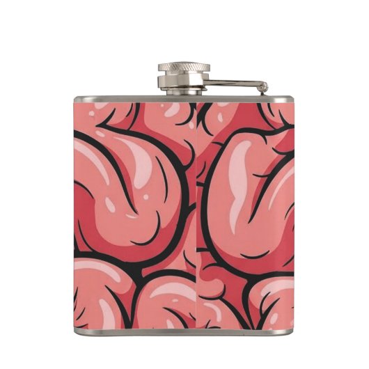 Brain Pattern Flask Heupfles (Achterkant)