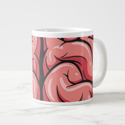Brain Pattern Jumbo Specialty Mug Grote Koffiekop (Voorkant rechts)