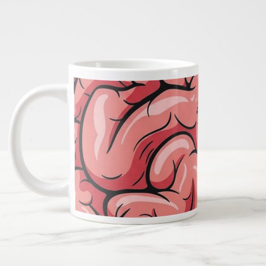 Brain Pattern Jumbo Specialty Mug Grote Koffiekop (Links)