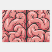 Brain Pattern Wrapping Paper Flat Sheet Set (Voorkant 3)