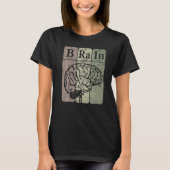 Brain Periodic Table Elements Neurologist Retro Ne T-shirt (Voorkant)