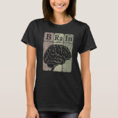 Brain Periodic Table Elements Neurologist Retro Ne T-shirt (Voorkant)