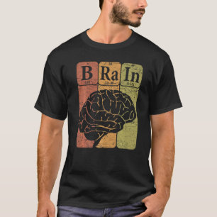 Brain Periodic Table Elements Neuroloog Retro nie T-shirt