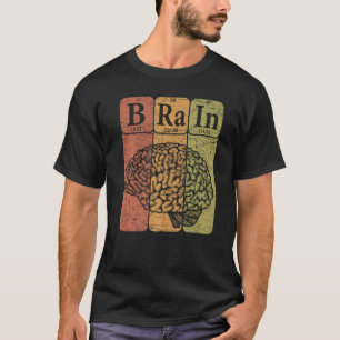 Brain Periodic Table Elements Neuroloog Retro nie T-shirt