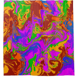 Brain Porridge in het Abstract Douchegordijn