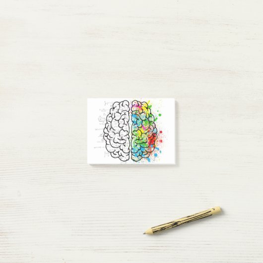 Brain Post-it® Notes (Op bureau)