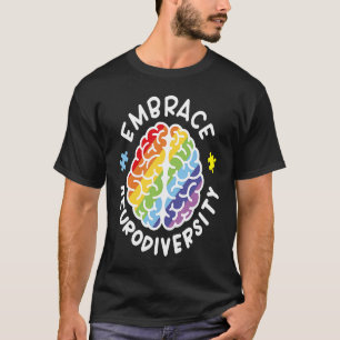 Brain Puzzle Piece Autisme Awareness Embrace Neuro T-shirt