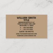 Brain Puzzle Visitekaartje (Achterkant)