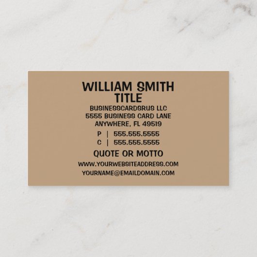 Brain Puzzle Visitekaartje (Achterkant)