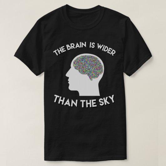 Brain quote t-shirt (Design voorkant)