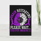 Brain Restarting Please Wait Epileptic Epilepsy Aw Kaart (Voorkant)